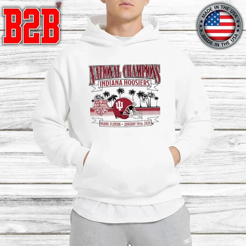 Indiana Football 2025 CFP National Champions Local Helmet Shirt Unisex