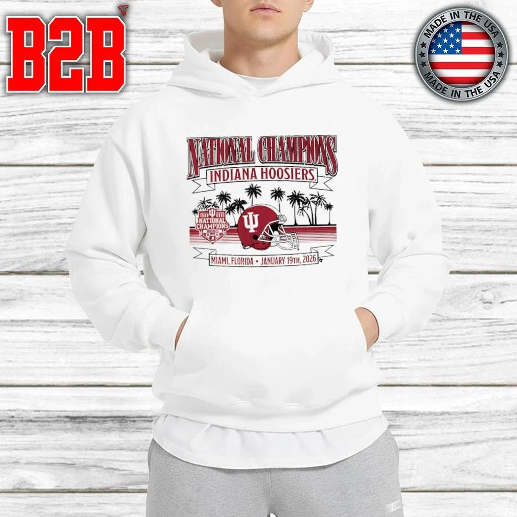 Indiana Football 2025 CFP National Champions Local Helmet Shirt Unisex