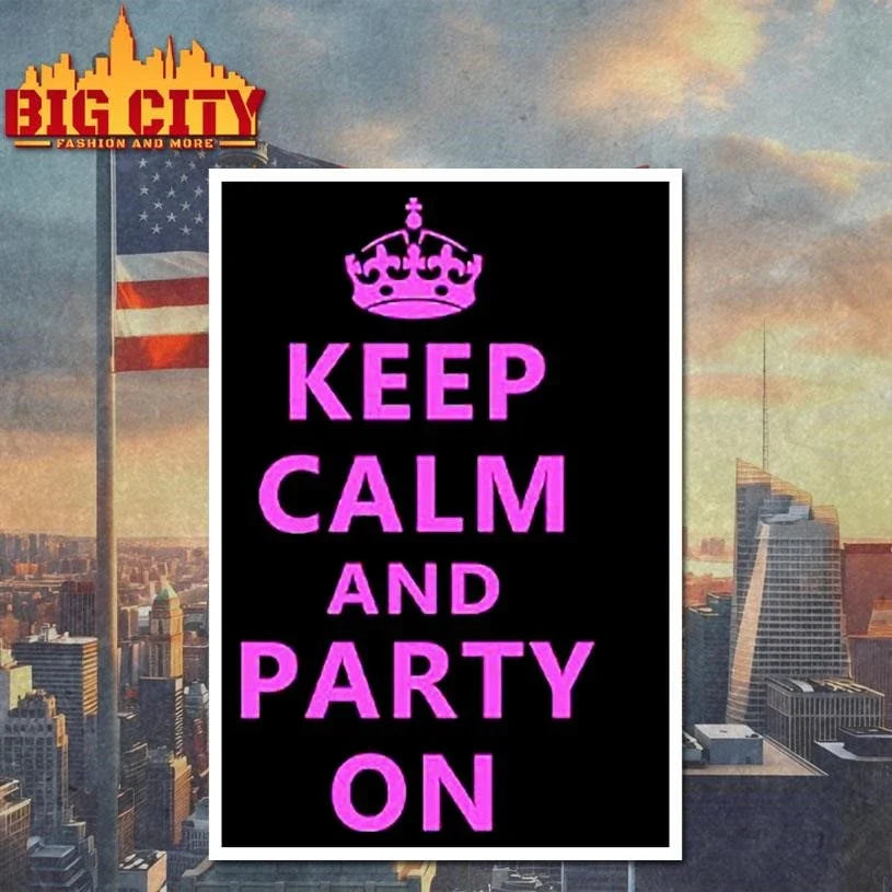 Keep Calm And Party On Shirt Unisex