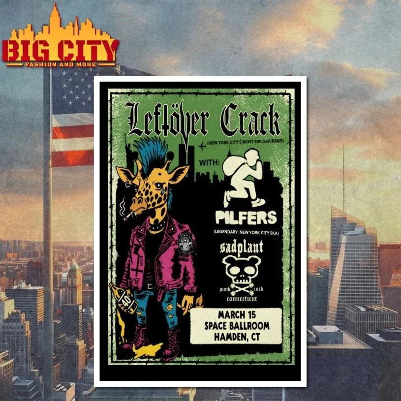 Leftover Crack Tour Hamden CT On Mar 15 2026 Poster Shirt Unisex