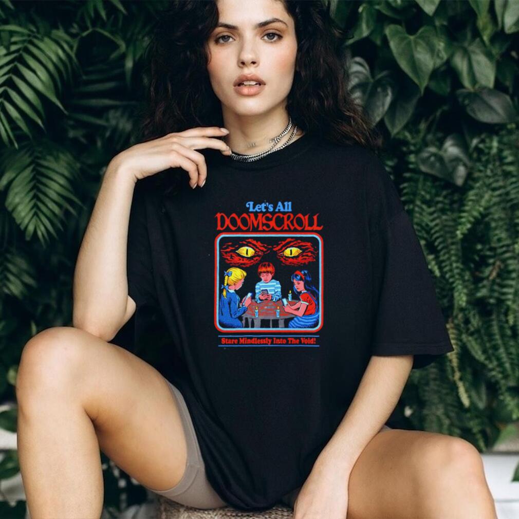 Let’s All Doomscroll Stare Mindlessly Into the Void Retro shirt