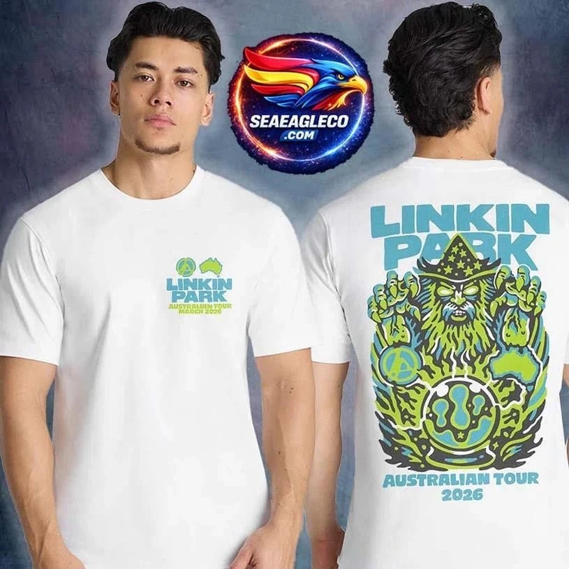 Linkin Park Australia New Zealand From Zero World Tour 2026 Wizard Two Sided Shirt Unisex