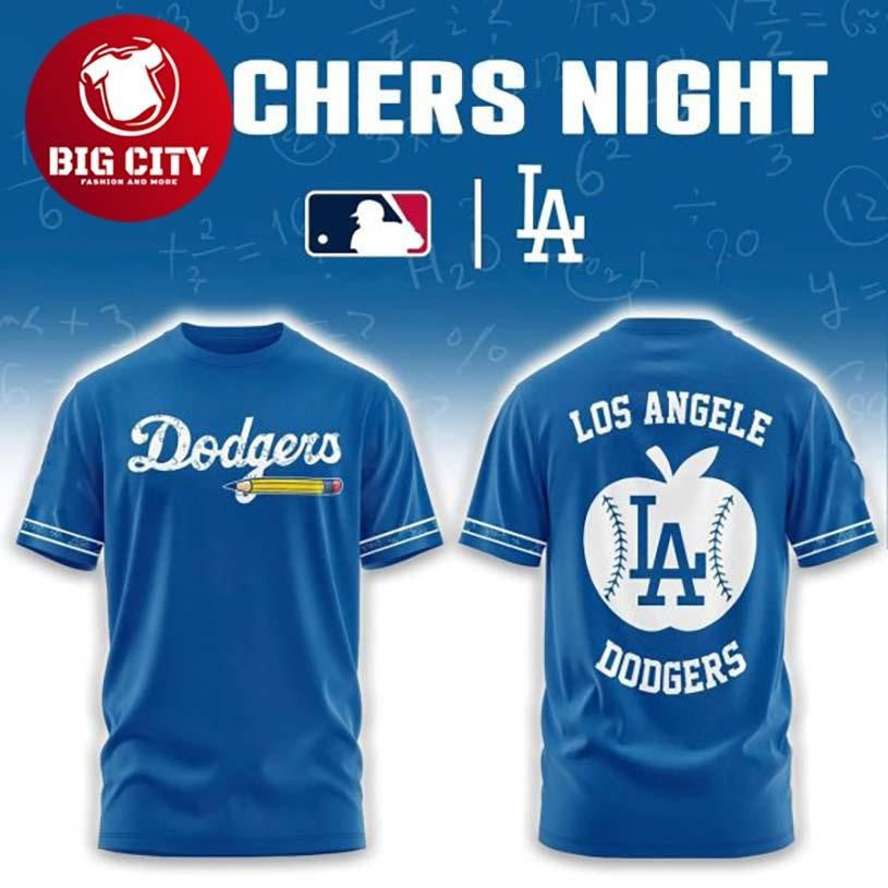 Los Angeles Dodgers Teacher Night 2026 Appreciation Two Sided Shirt Unisex