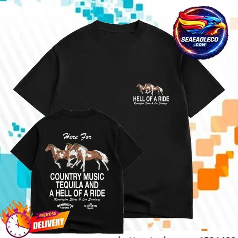 Los Sundays The Hell Of A Ride Two Sided Shirt Unisex