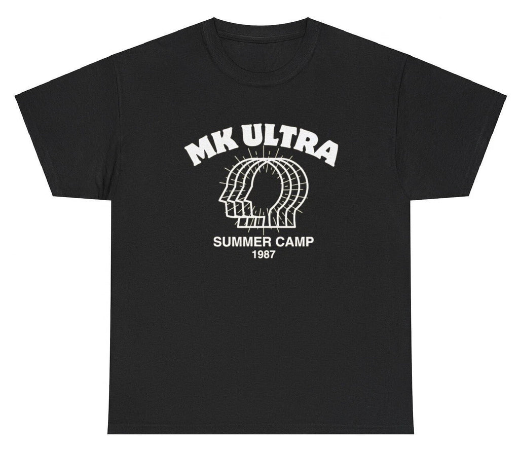 MK Ultra Summer Camp 1987 T Shirt Funny Political CIA Conspiracy Humor Silly Tee Unisex