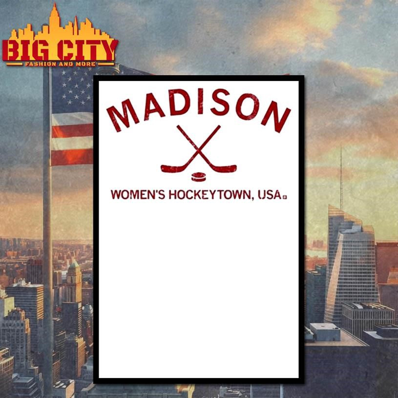 Madison Womens Hockeytown Usa Shirt Unisex