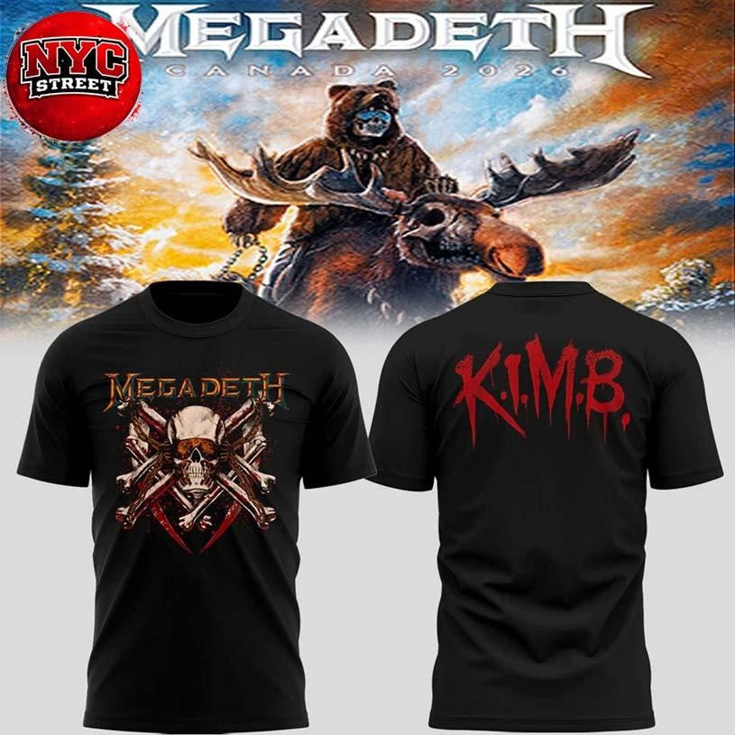 Megadeth Canada Tour 2026 Special Edition Two Sided Shirt Unisex