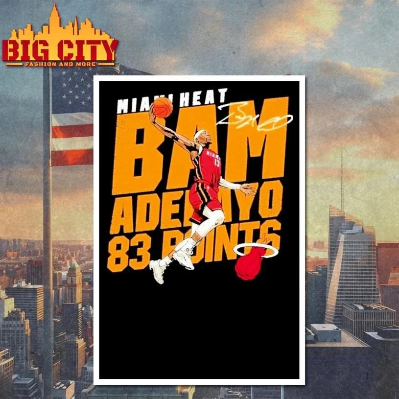 Miami Heat Bam Adebayo 83 Points Shirt Unisex