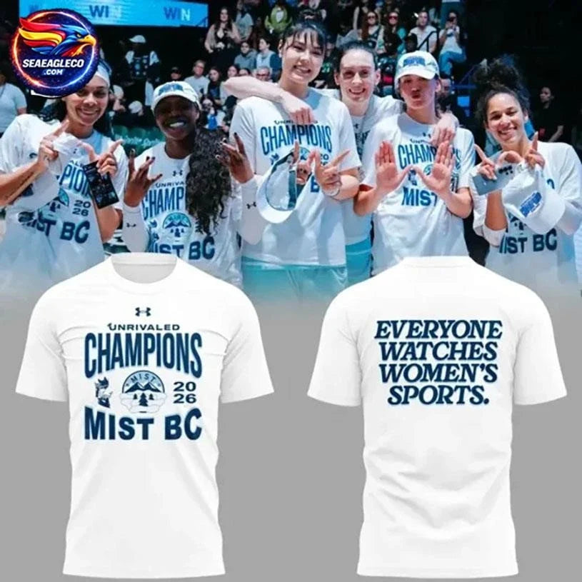 Mist BC Unrivaled Champions 2026 Two Sided Shirt Unisex