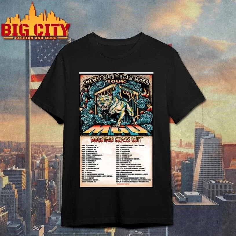 Mountain Grass Unit The Dog’s Out The Cage Tour 2026 Poster Shirt Unisex