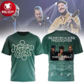 Mumford And Sons Prizefighter North America Tour 2026 Green Two Sided Shirt Unisex