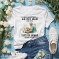 Never Underestimate An Old Man Veterinarian Animal Care Shirt