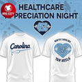 North Carolina Tar Heels x Healthcare Appreciation Night 2026 Two Sided Shirt Unisex