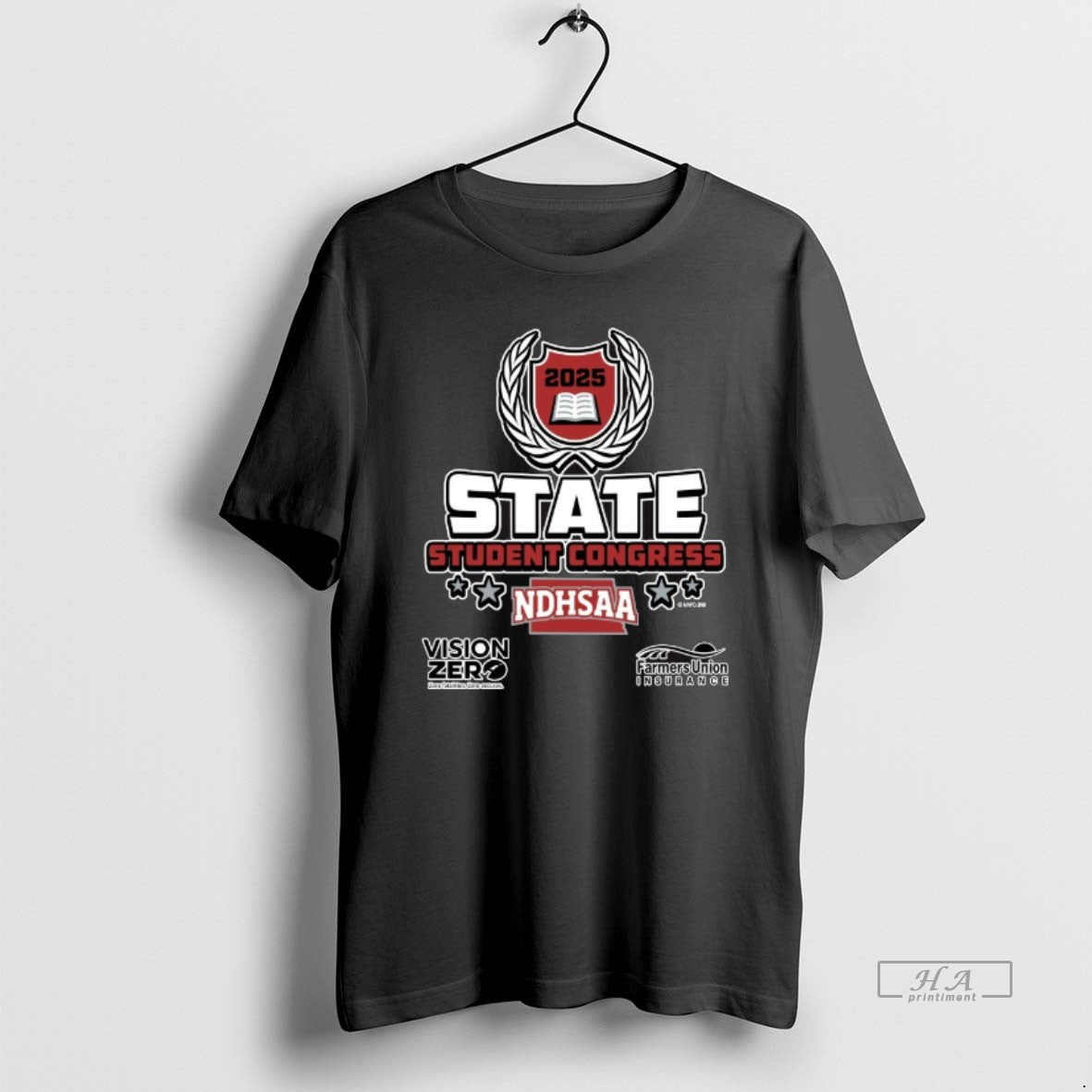 Official 2025 Ndhsaa State Student Congress Vision Zero Farmers Union Logo