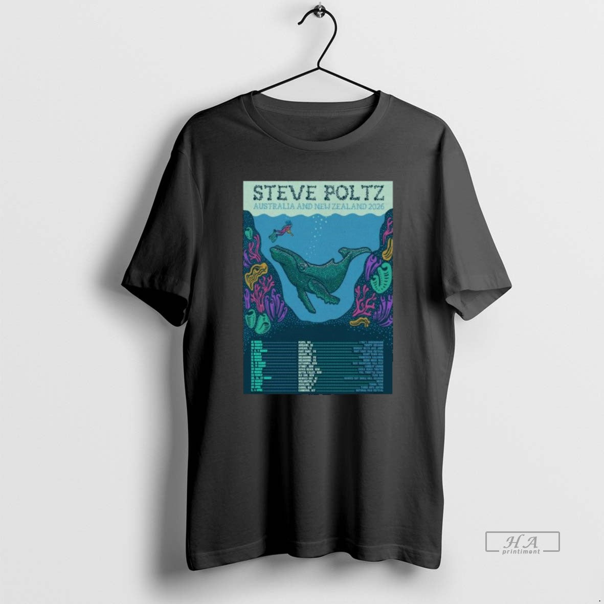 Official Steve Poltz Australia New Zealand 2026 Tour Long Sleve