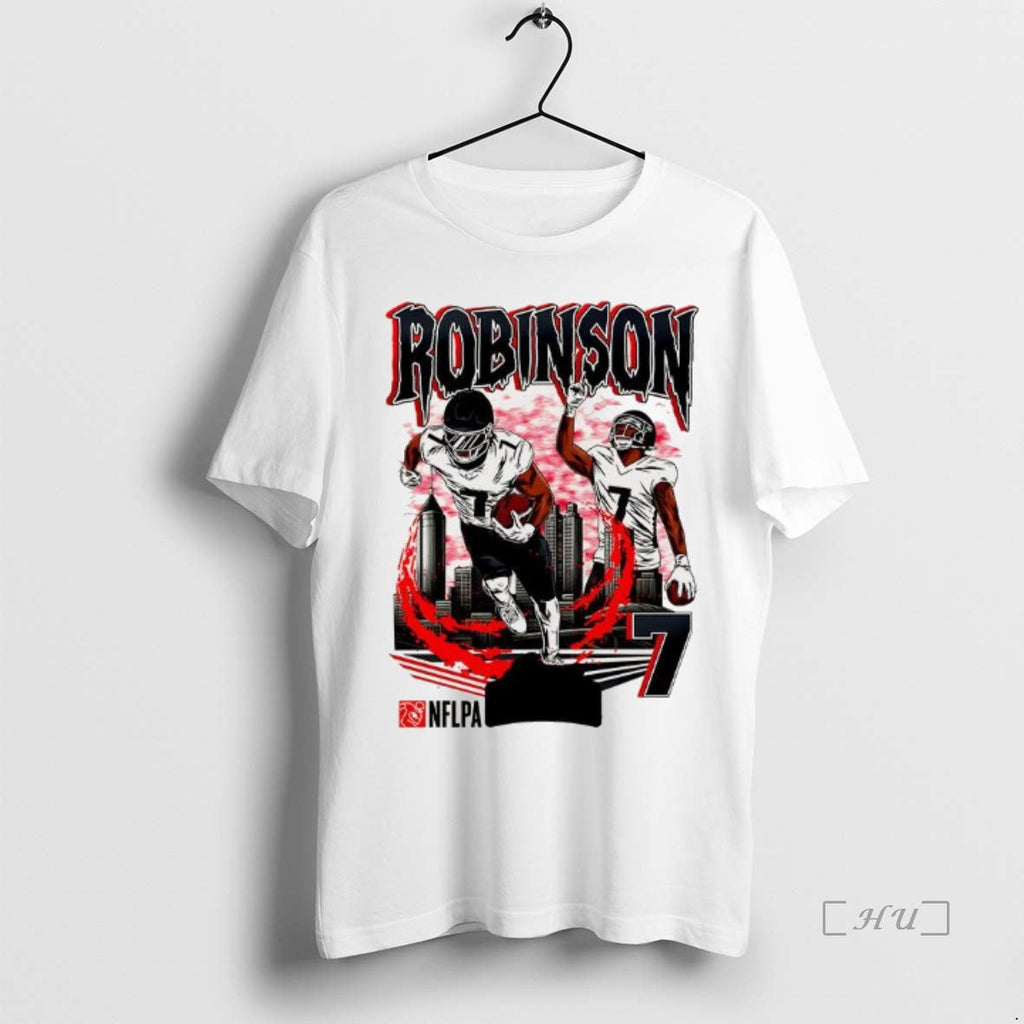 Officials Bijan Robinson Atlanta Falcons Football Number 7 Skyline