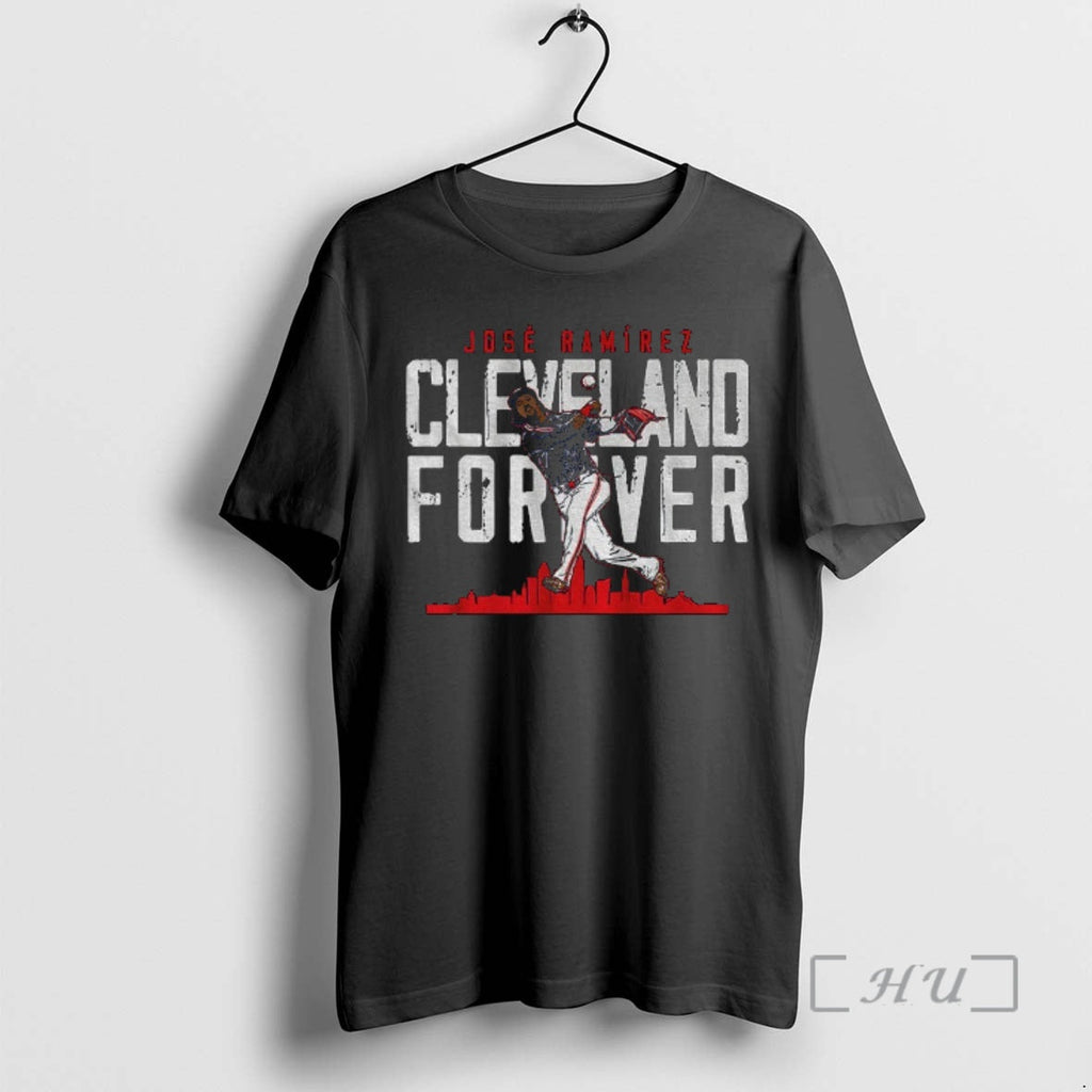 Jose Ramirez Cleveland Guardians Football Cleveland Forever City Skyline