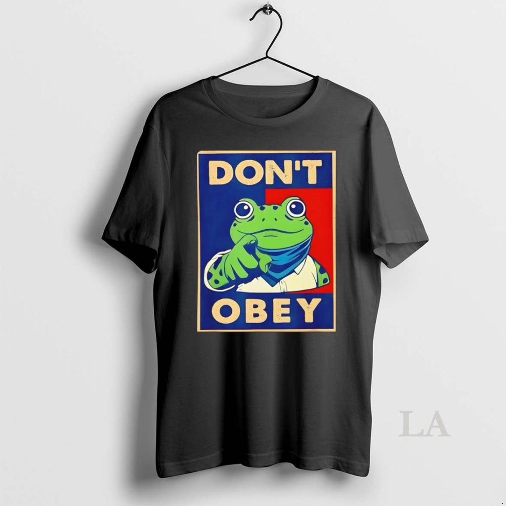 Original Dont Obey Portland Frog Anti Fascism Hope