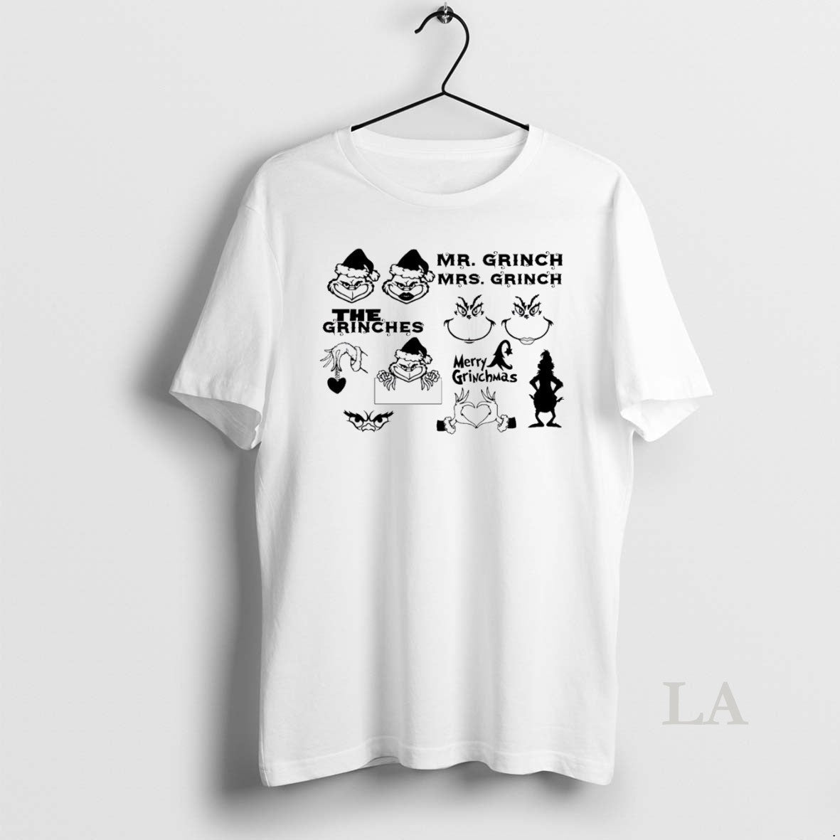 Original Grinchy Mr Mrs Festive Grinchmas Christmas White