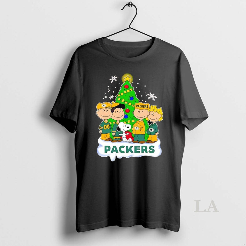 Original Peanuts Green Bay Packers Under Christmas Tree