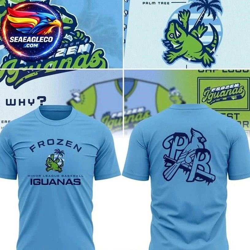 Palm Beach Cardinals 2026 Palm Beach Frozen Iguanas Two Sided Shirt Unisex