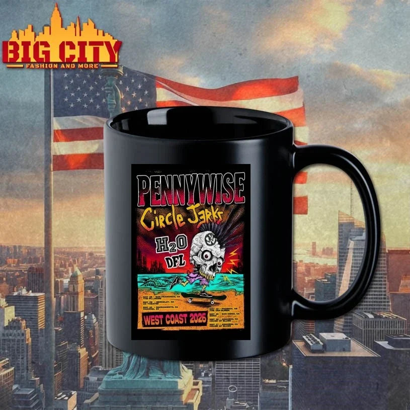 Pennywise And Circle Jerks West Coast 2026 Tour Poster Unisex