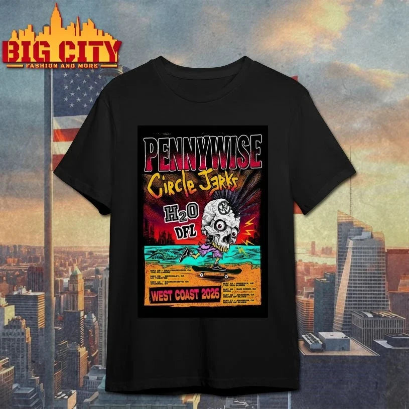 Pennywise And Circle Jerks West Coast 2026 Tour Poster Unisex