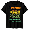 Personalised Mens Legend Husband Daddy Grandpa Funny Fathers Day Tee1#FD Unisex