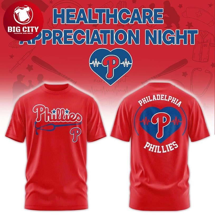 Philadelphia Phillies Healthcare Appreciation Night 2026 Celebrate Two Sided Shirt Unisex