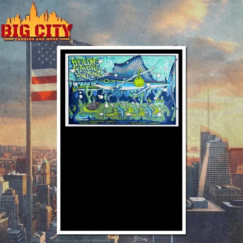 Pigeons Playing Ping Pong Mar 5 2026 Jacksonville FL Poster Shirt Unisex
