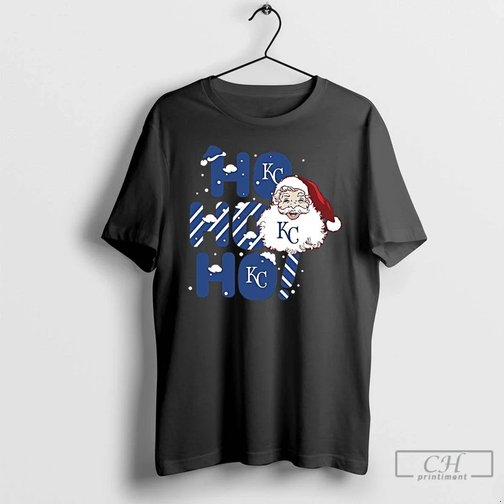 Premium 2025 Kansas City Royals Christmas Santa Ho Ho Ho T Shirts