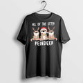 Premium All Of The Otter Reindeer Funny Christmas Animal T Shirts
