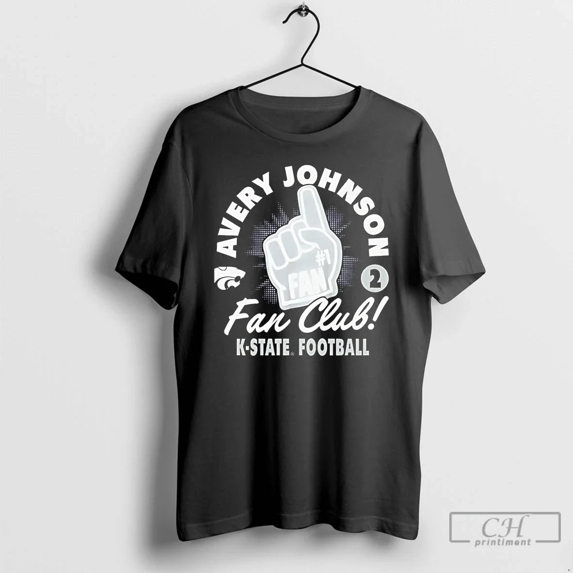 Premium Avery Johnson Fan Club Kansas State Wildcats T Shirts