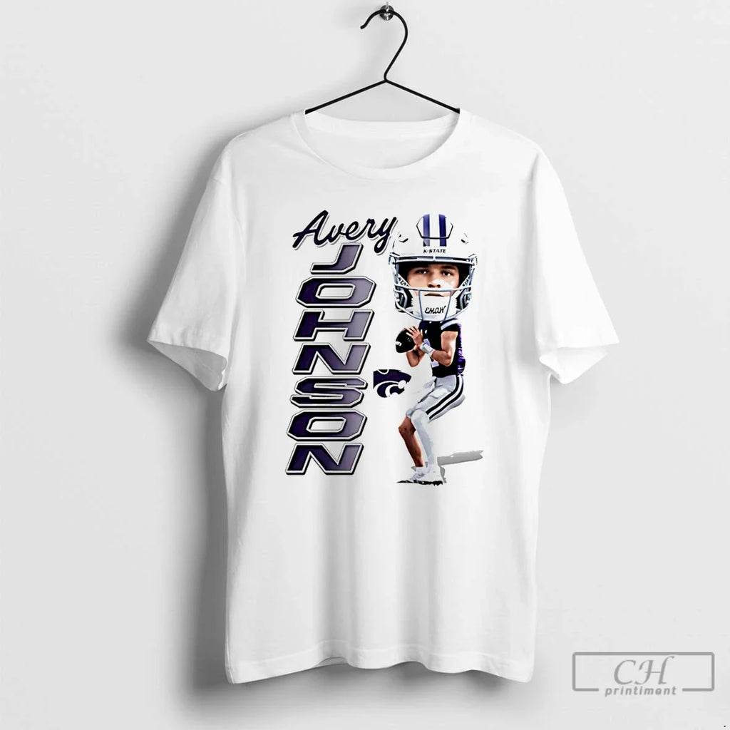 Premium Avery Johnson Kansas State Wildcats Caricature T Shirts
