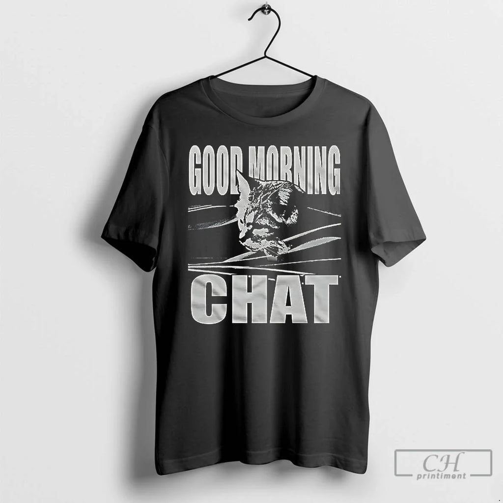 Premium Cat Good Morning Chat Ceramic Ceramic And Classic Dad Cap T Shirts