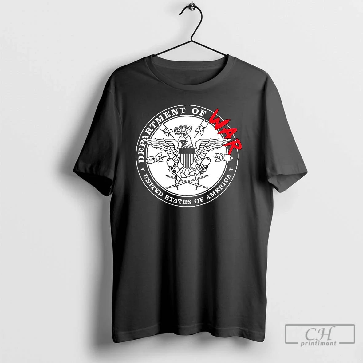 Premium Department Of War United States Of America Logo T Shirts