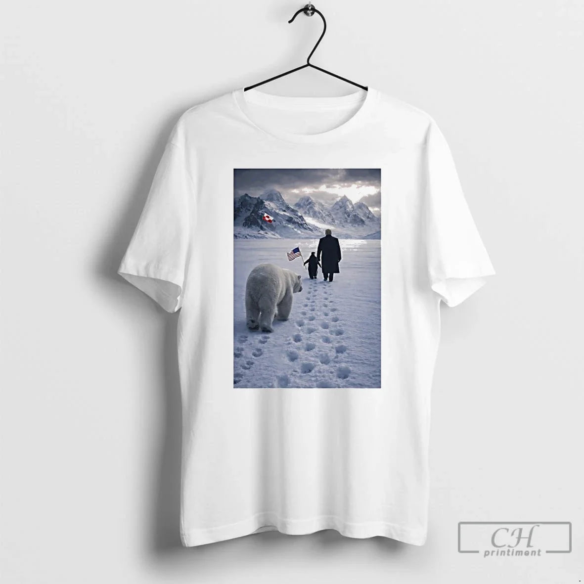 Penguin With Trump And Polar Bear Greenland