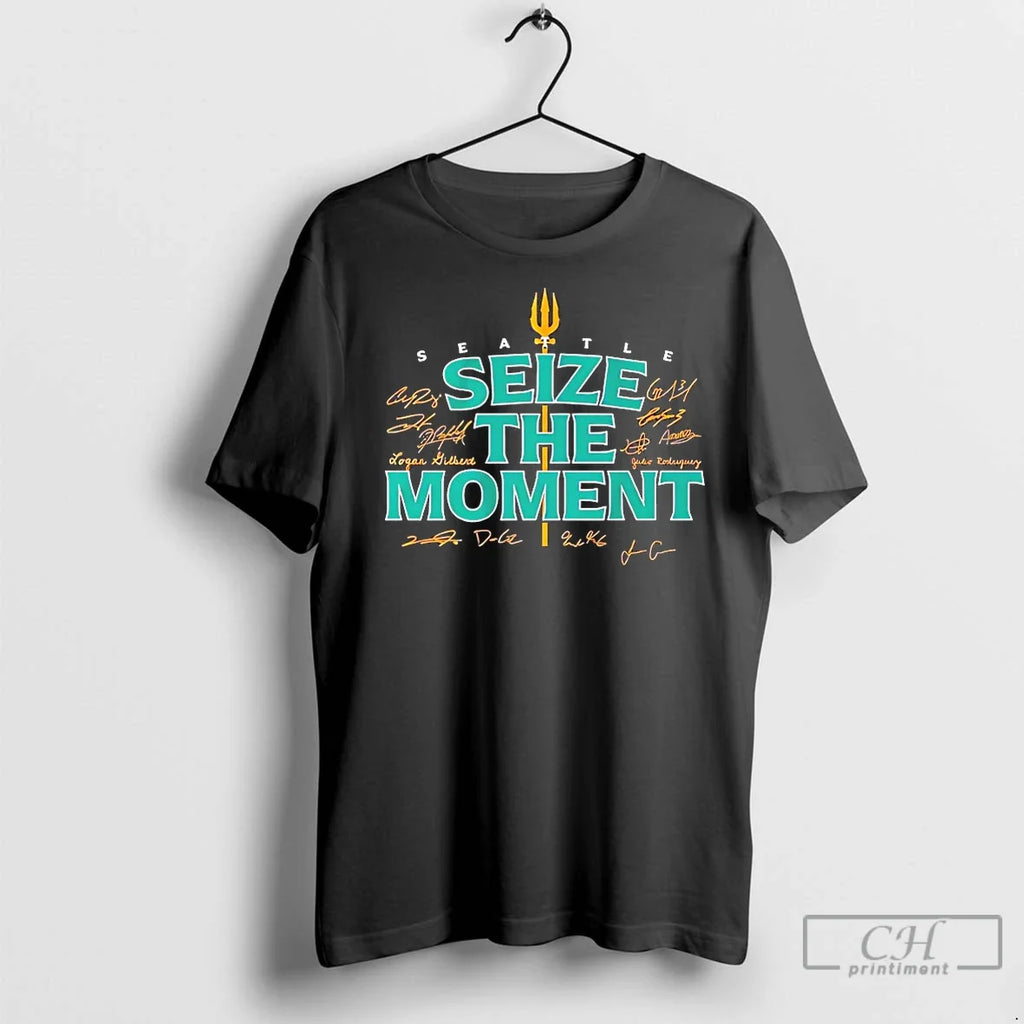 Premium Seize The Moment Seattle Mariners Signatures