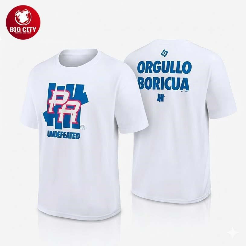 Puerto Rico Baseball Team 2026 World Baseball Complex Undefeated Two Sided Shirt Unisex