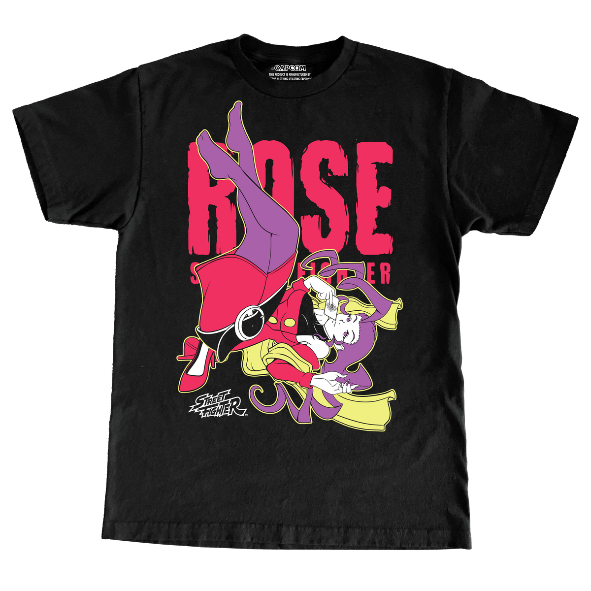CAPCOM STREET FIGHTER ROSE "PIN-UP" TSHIRT.