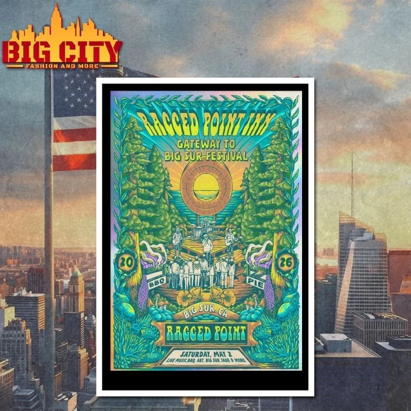 Ragged Point Inn Gateway To Big Sur Festival Big Sur, CA 5-2-2026 Poster Unisex