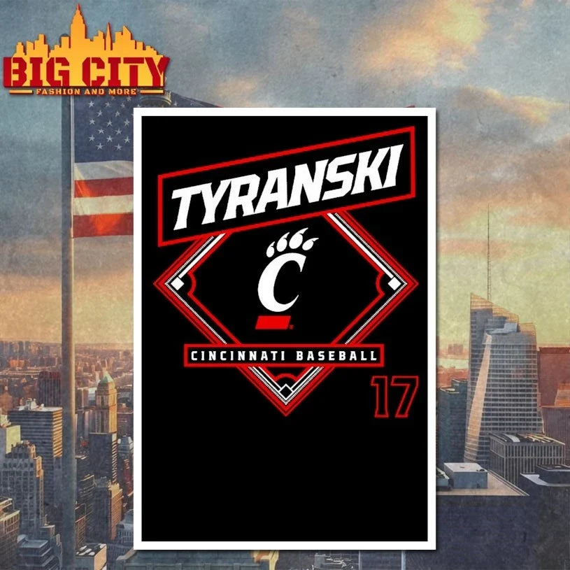 Ryan Tyranski Cincinnati Bearcats Baseball Unisex