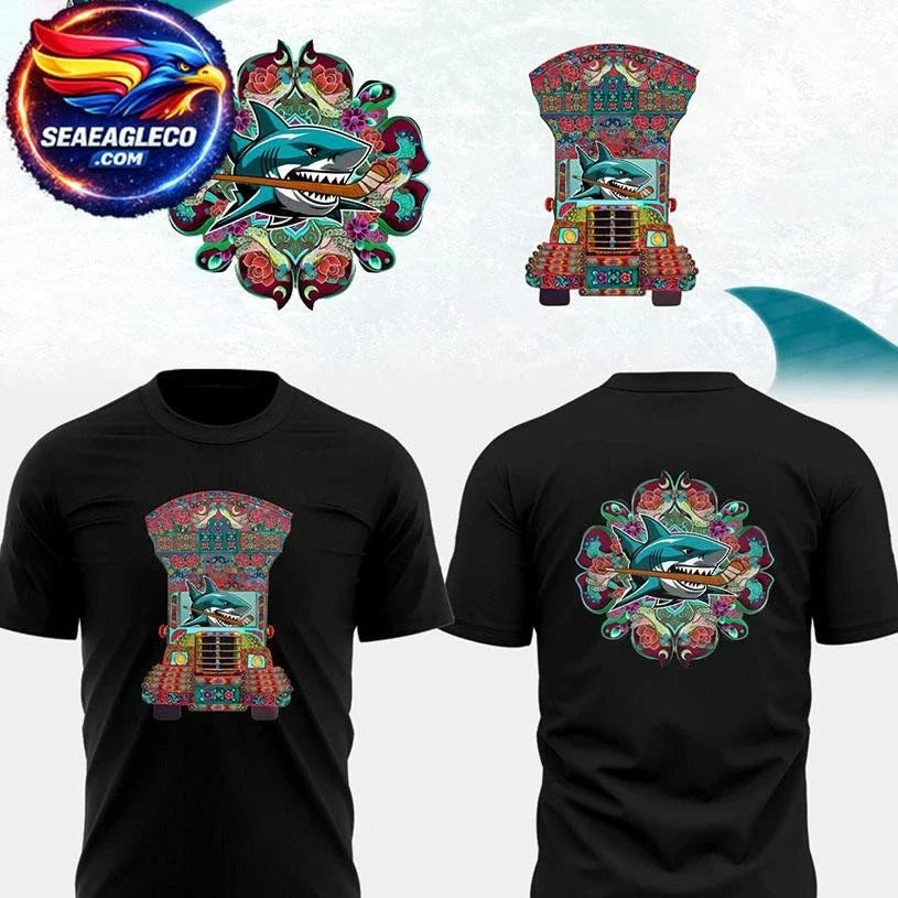 San Jose Sharks South Asian Night 2026 Celebrate Two Sided Shirt Unisex