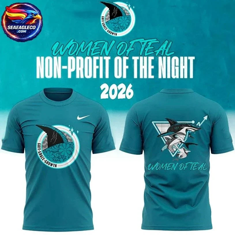 San Jose Sharks Women of Teal Night Two Sided Shirt Unisex