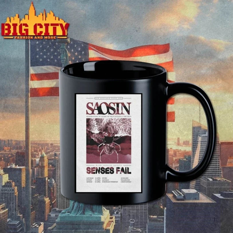 Saosin 2026 New Zealand Tour Poster Unisex