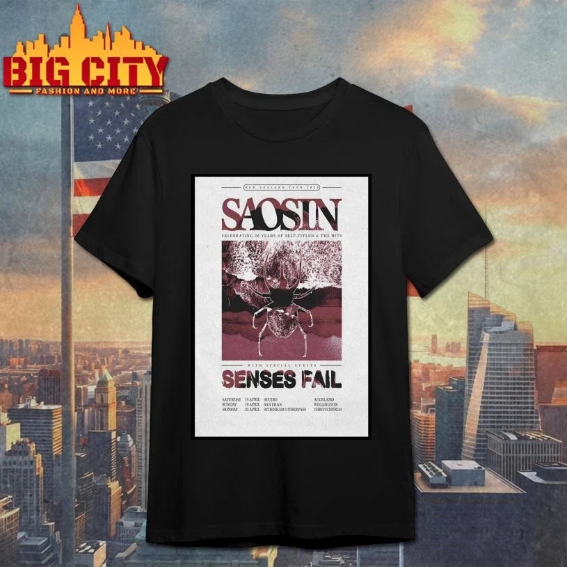 Saosin 2026 New Zealand Tour Poster Unisex