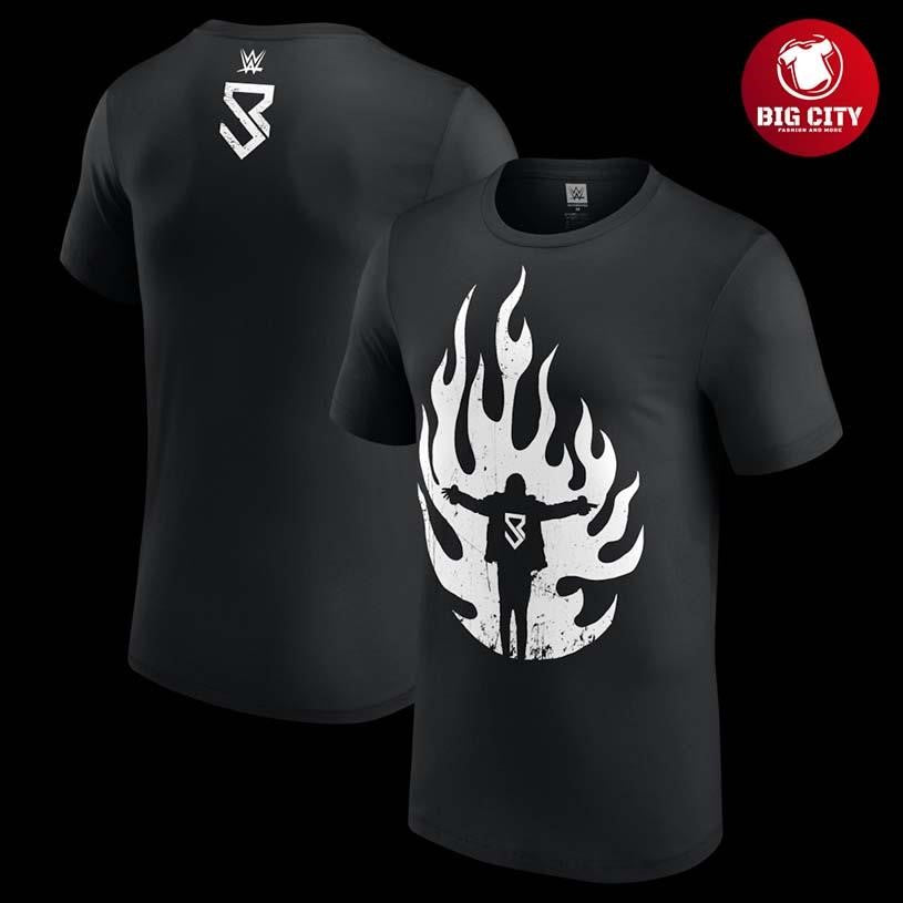 Seth Rollins Flames Two Sided Shirt Unisex