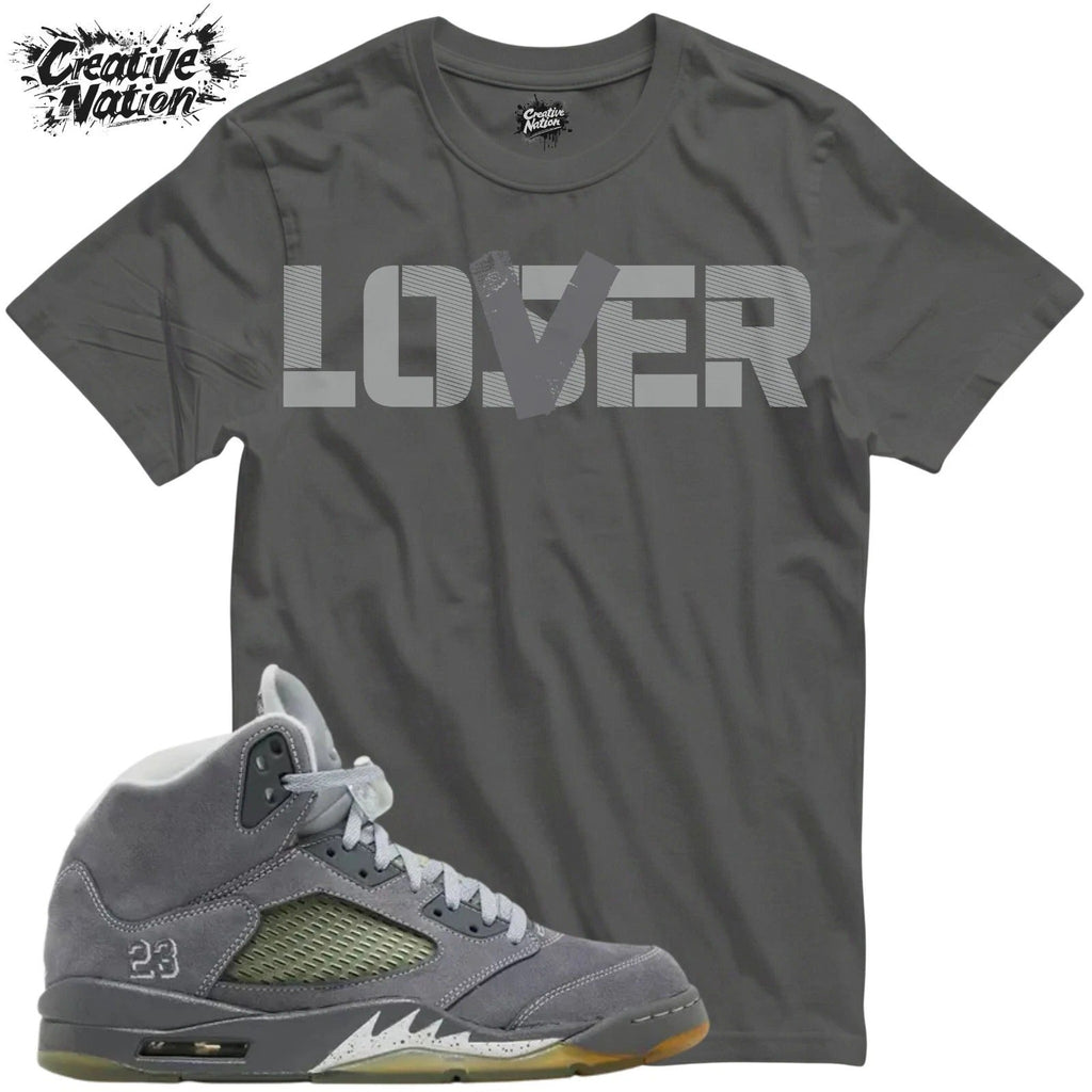 Shirt To Match 5 Wolf Grey Unisex Tee Sneaker Shirt Lover Shirt Sneaker Tee Unisex