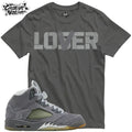 Shirt To Match 5 Wolf Grey Unisex Tee Sneaker Shirt Lover Shirt Sneaker Tee Unisex