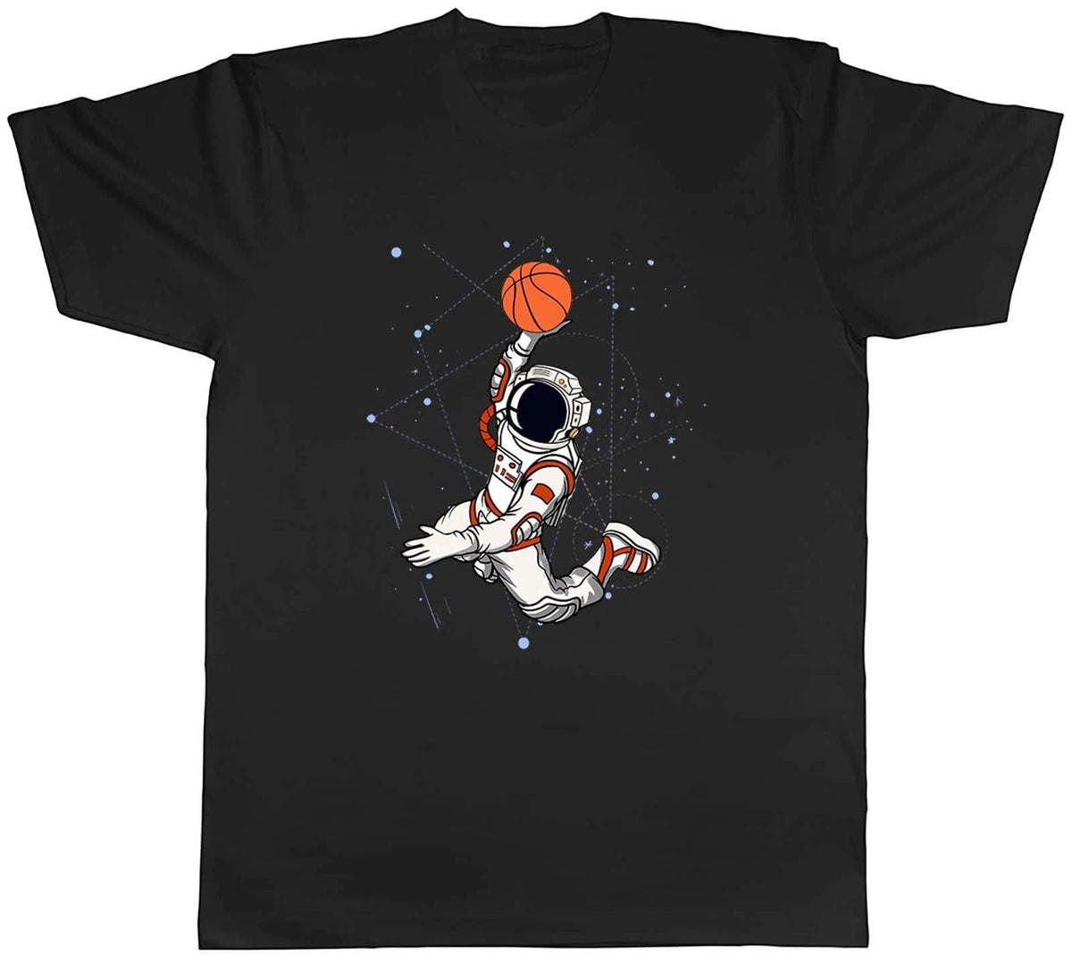 Slam Dunk Astronaut Mens Space Basketball Funny Unisex Tee Gift Unisex